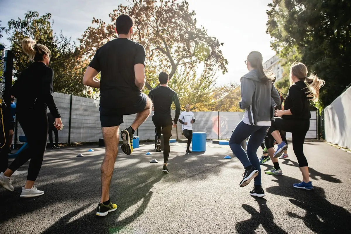 Tribe members training together
